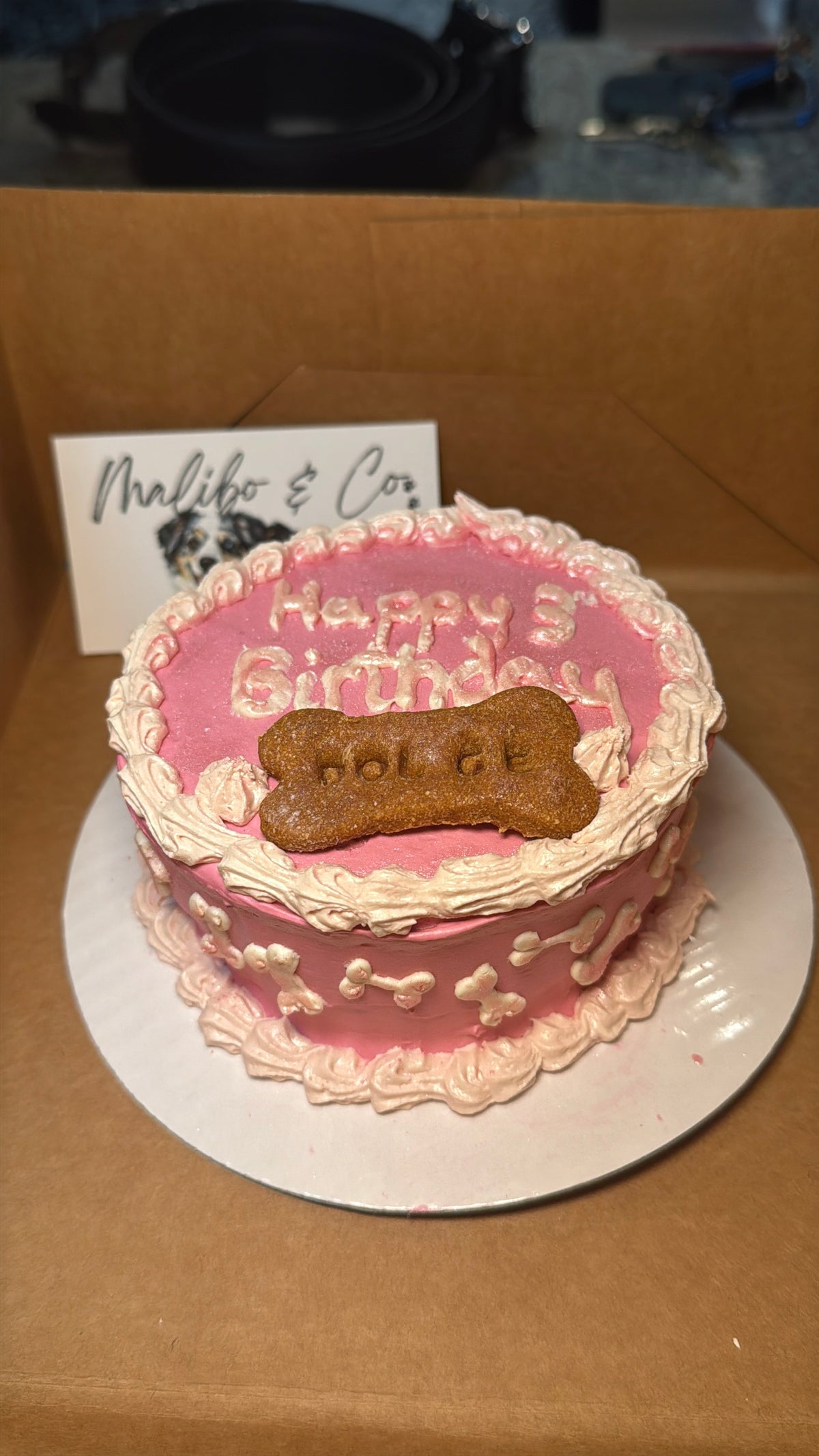 Custom Dog Cake